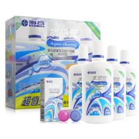 ,水感覺(jué) 隱形眼鏡多功能護(hù)理液（120ml*4瓶/盒）贈(zèng)5ml潤(rùn)滑液+雙聯(lián)盒,,【拍套餐優(yōu)惠！內(nèi)含潤(rùn)眼液+鏡盒，小瓶組合】能有效去除蛋白，具有清潔，殺菌，沖洗，存儲(chǔ)隱形眼鏡鏡片的功效